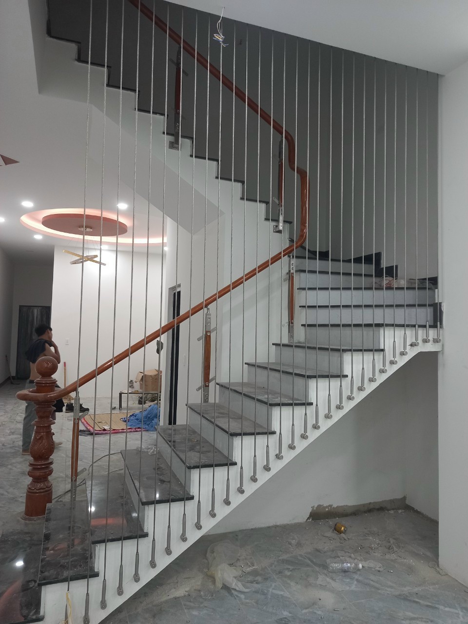 Cáp inox tăng đơ cầu thang